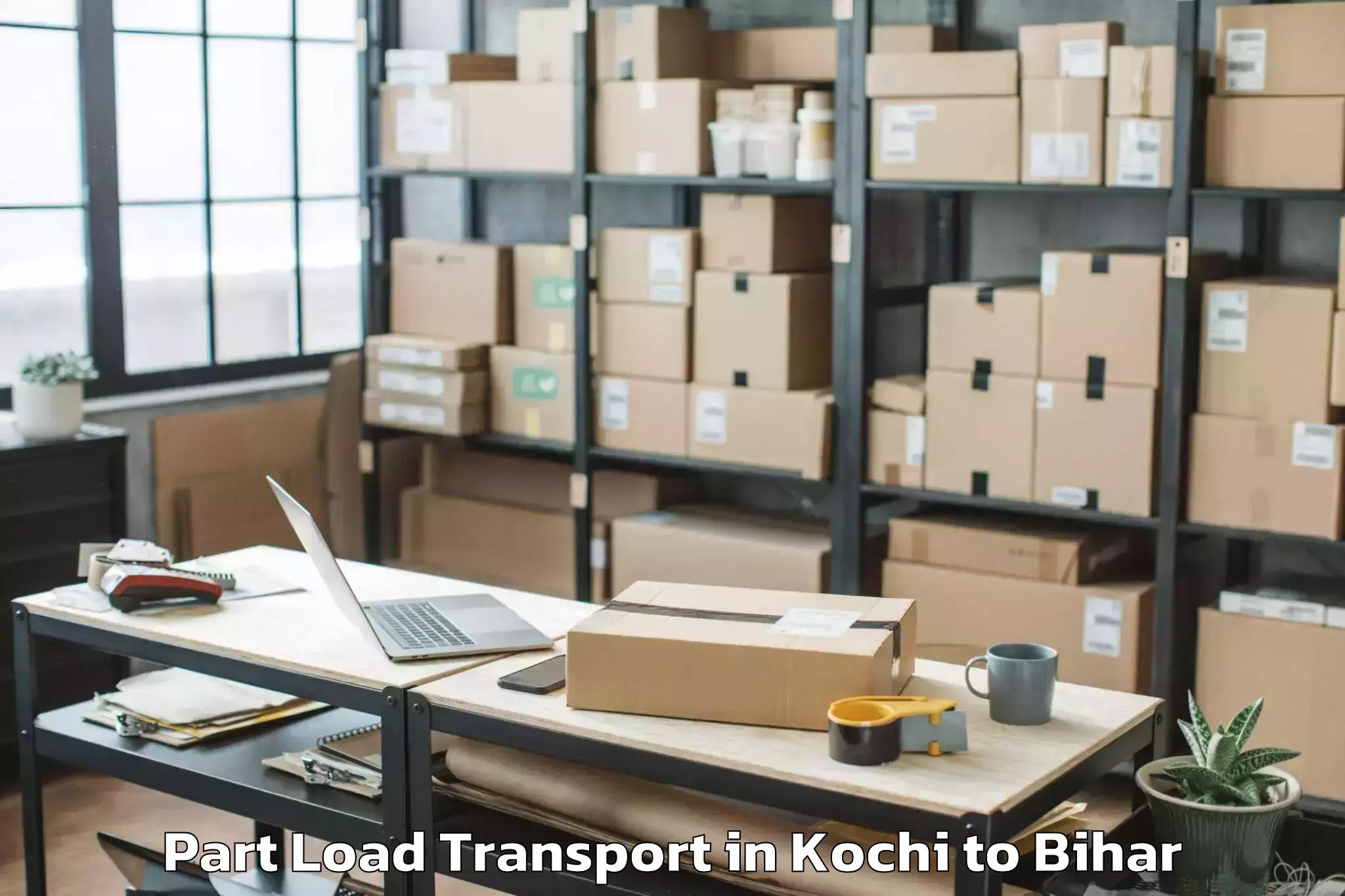 Top Kochi to Bhagalpur Part Load Transport Available